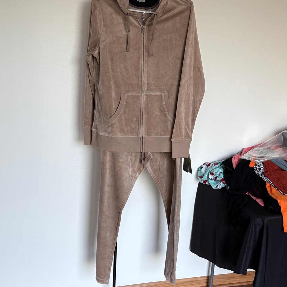 Tek Gear Taupe Hoodie Track Suit